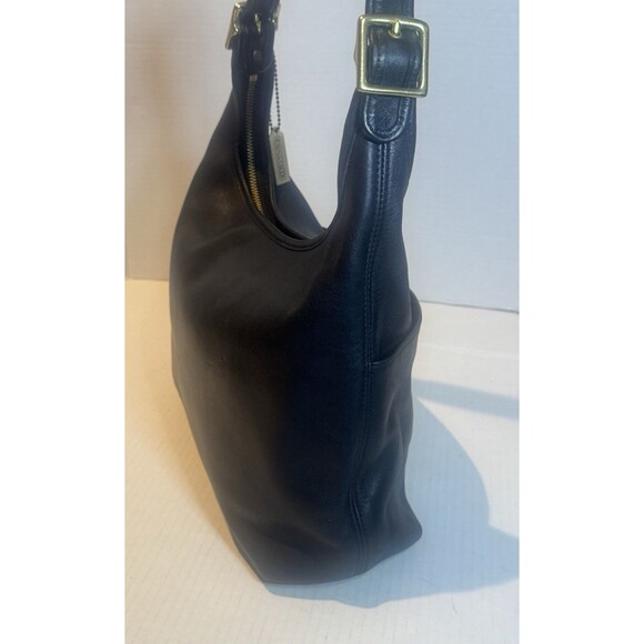 Extremely Rare Made In USA Old Coach 9058 Shoulder Bag Black Vintage Ergo - Picture 6 of 14